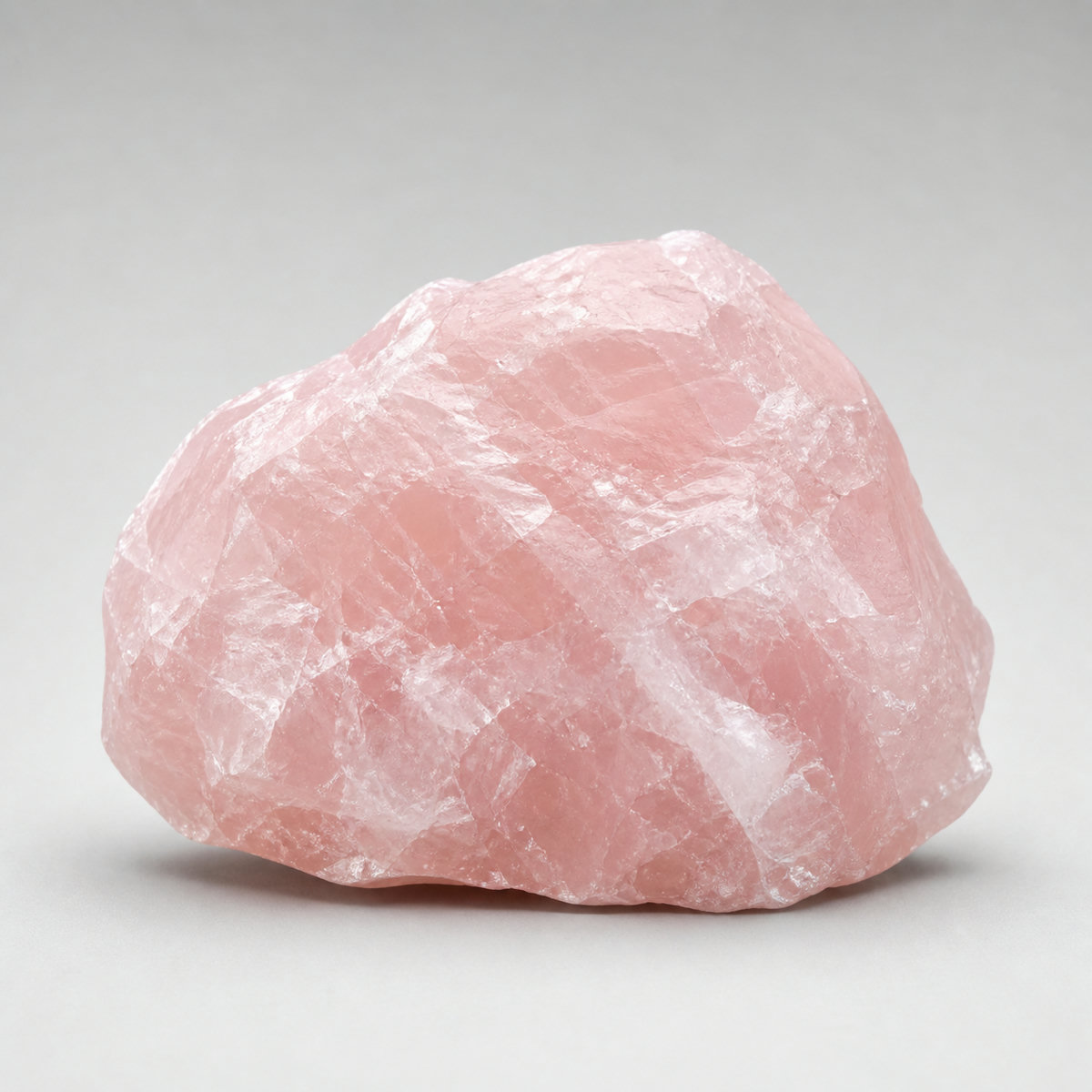 Rose quartz crystal