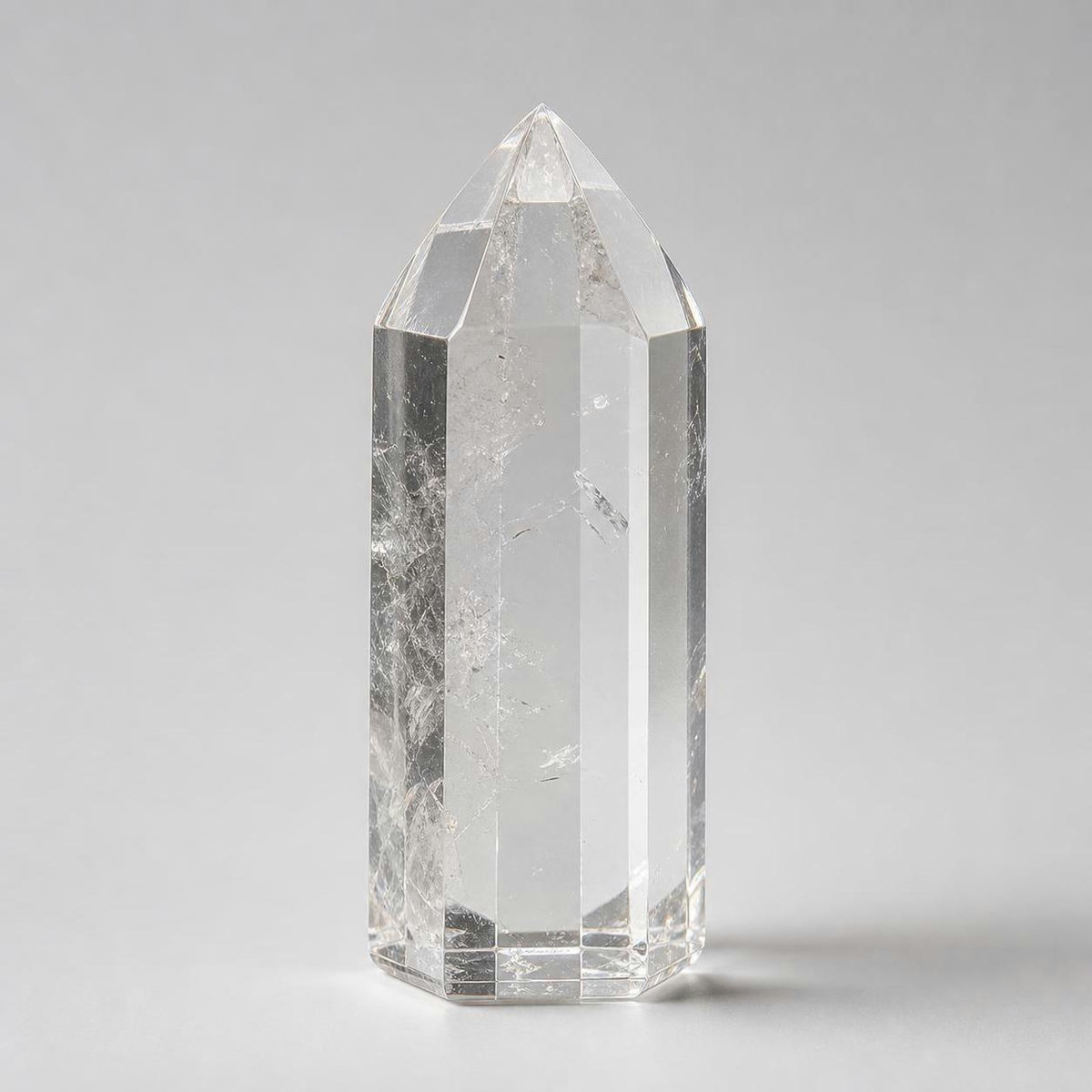 Clear quartz crystal
